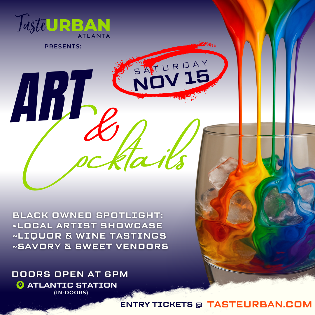 taste urban Art & Cocktails Event Flyer november 2025