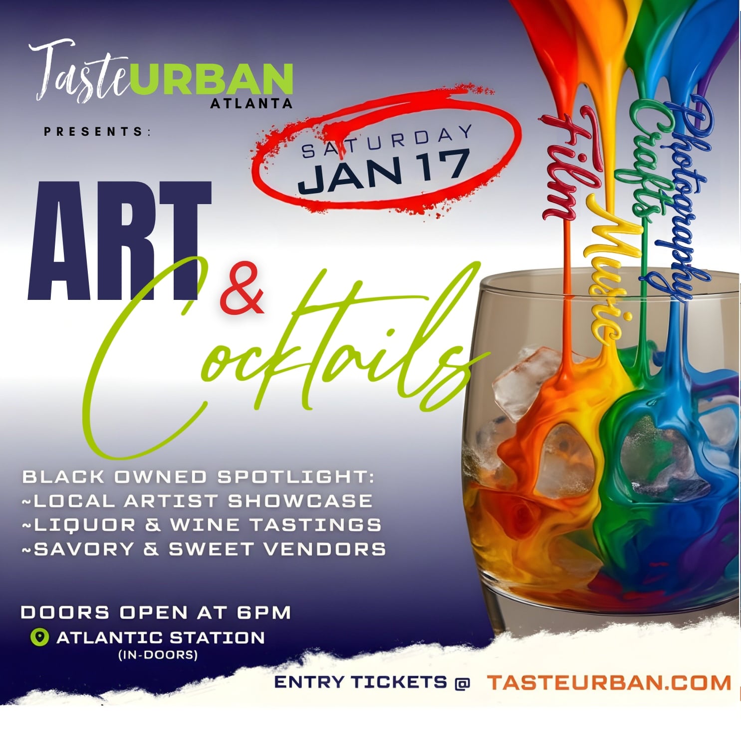 Taste Urban Aart ad cocktails Jan 17 2026